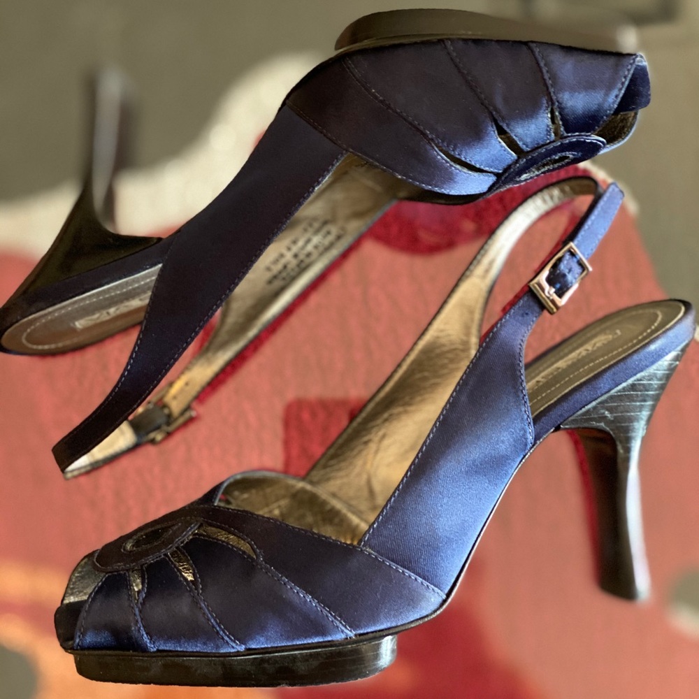 Via Spiga navy dress shoes 8